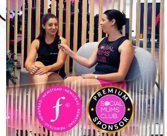 Content creator interviewing a client on camera to capture authentic brand content