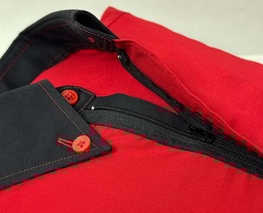 a pillowcase in shirt design with zipper