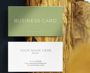 Carte de visite papier old mill