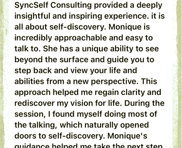 SyncSelf Testimonial