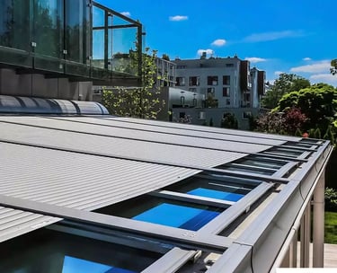 Persiana enrollable para techos