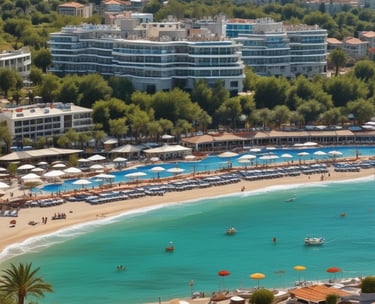 Modern bathroom featuring sleek fixtures and a spacious walk-in shower with glass doors.