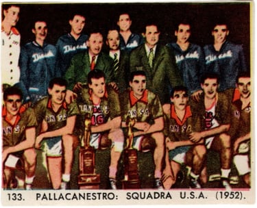 1960 Casa Editrice Filalbo Delle Olimpiadi (Italy) #133 1952 USA Basketball Team Olympics