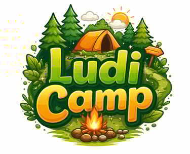 Logo de Ludi Camp un camp exclusif d'immersion en français