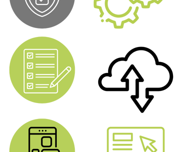 Icône représentant la cybersécurité et la conformité lois de protection des renseignements personnel