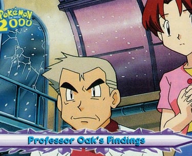 29 Professor Oak's Findings Topps Pokémon The Movie 2000