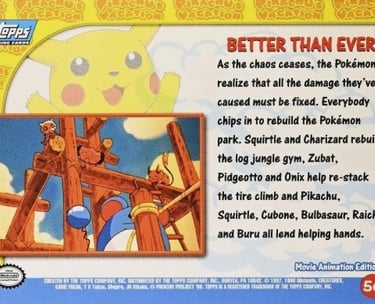 56 Better Than Ever Topps Pokémon The First Movie back