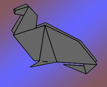 Origami di una foca