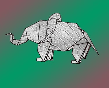 Elefante Origami
