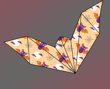 Origami di un Pipistrello