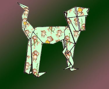 Origami Scimmia