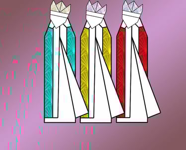 Origami dei Tre Re Magi