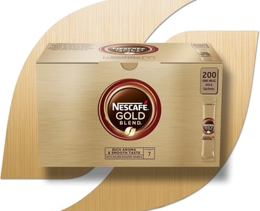 a box of nesfe gold coffee pods