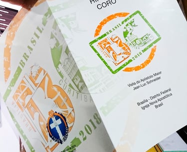 Desenho desenvolvido para ser usado como logo de evento religioso