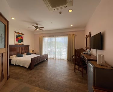 Deluxe room with sea or pool view balcony Corto del Mar Coron Palawan