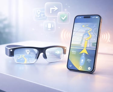 Navigation apps for Visual Assistance