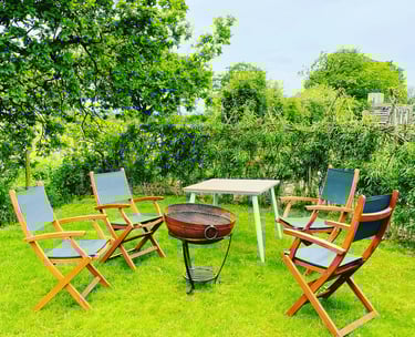 seating for the glamping area