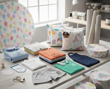 Linha têxtil personalizada 