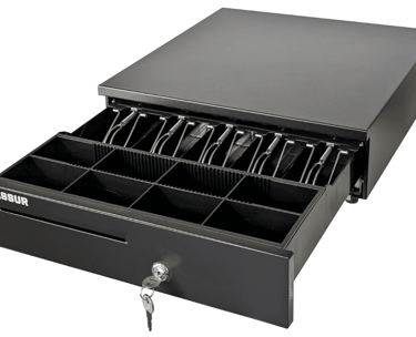 Cash drawer used with a POS system