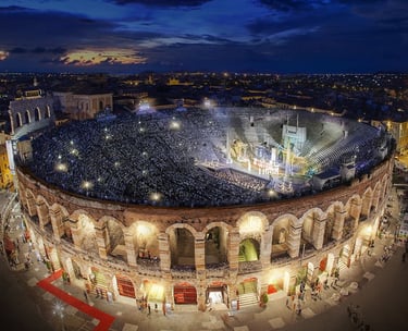 Photo of the Verona Arena in the city of Verona in Italy