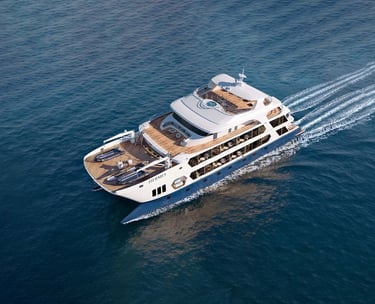 Private yacht charter journey through the Galapagos Islands