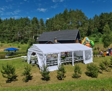 Paviljoninė palapinė 40 kv.m