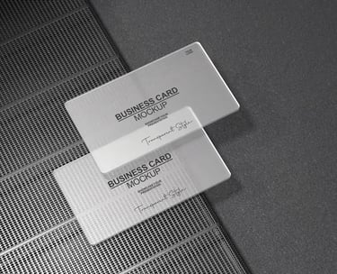 Cartes de visite en PVC