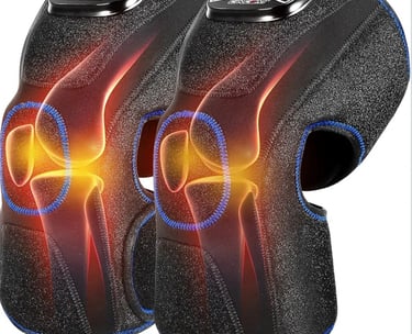heated knee wrap massager designed for joint support and circulation improvement.