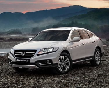 white honda crosstour on white rims and black michelin tyres sold at the tire shop in nigeria