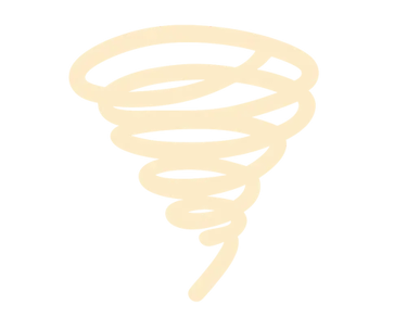 Ícono de tornado en color crema de Talenty