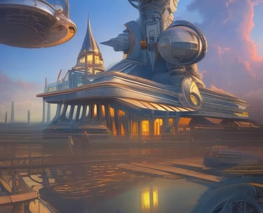 a futuristic looking building with a futuristic looking structure