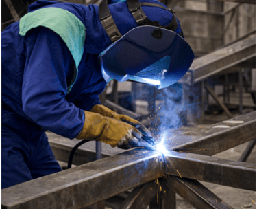 Reparación y soldadura de estructura metálica en taller en Vigo