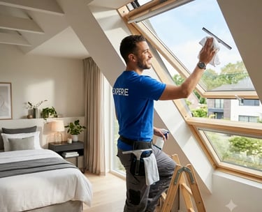 Nettoyage velux vitres et panneaux solaires à Saint-Jean-de-Gonville
