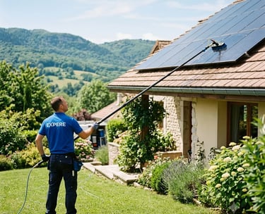 Nettoyage vitres et panneaux solaires Prévessin-Moëns