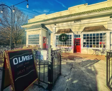 front entrance of olivers restaurant lynchburg va