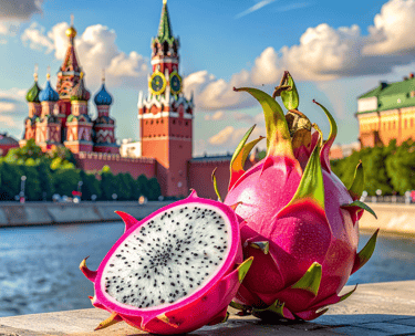 Our dragon fruit delivered in Russia
