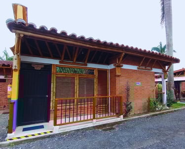 Cabaña de un piso  del Hotel Palmas de Santa Helena Quimbaya Quindío