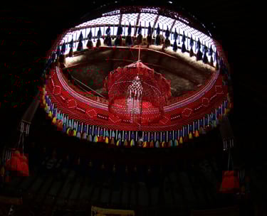 Central prart of a yurt by Dastan Suiuntbekov