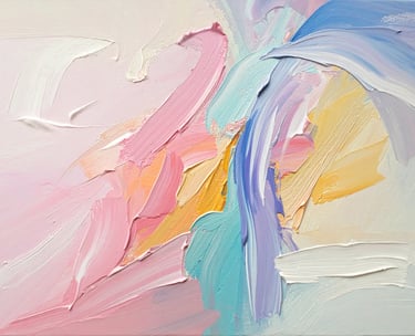 acrylic paint heavy body brush strokes