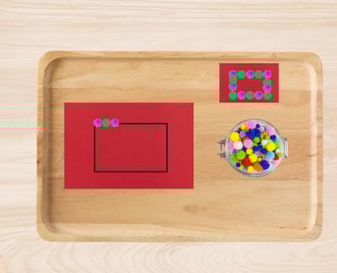 reproduire avec les pompons