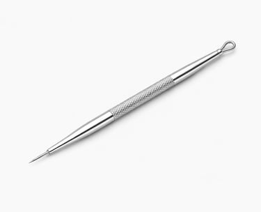 Stainless steel acne needle for precise blemish treatment, professional skin care tool