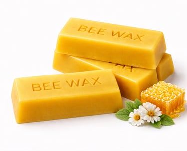 Natural beeswax for industrial and cosmetic use