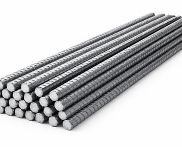 Deformed steel reinforcement bars for concrete construction