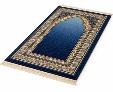Foam padded prayer mat with soft cushioning for comfortable daily salah