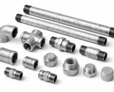 Galvanized iron pipes for strong plumbing installations