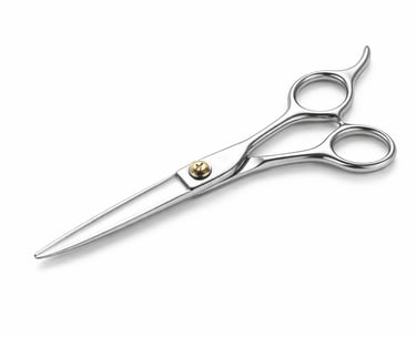 Professional hair cutting shears for salon use, stainless steel hairdressing tool
