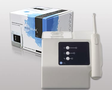 Pour compléter la brosse à dents sonique: Jet dentaire à l'ozone Aquolab