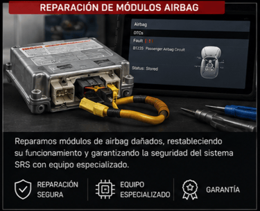 Reparacion de modulos airbag y programacion