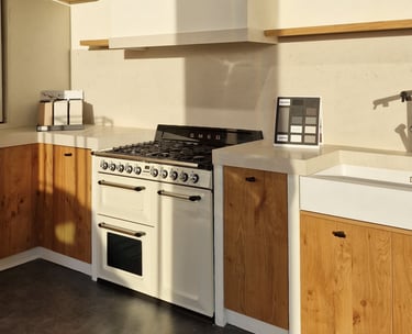 oak wood kitchen ibiza minimalist design