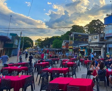 Feirinha de rua em Puerto Iguazu Argentina